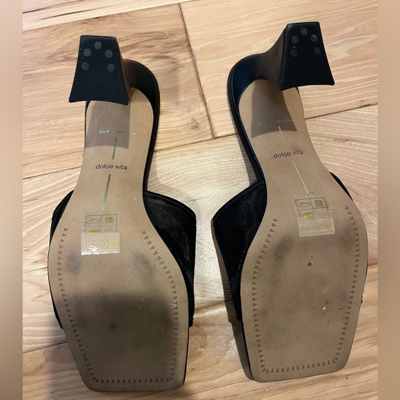 Dolce Vita Narda Heels Onyx Mesh Size 9 - Picture 5 of 8